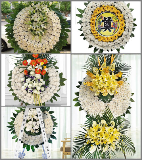湖南永州祁阳县大忠桥镇烟塘村花圈速递